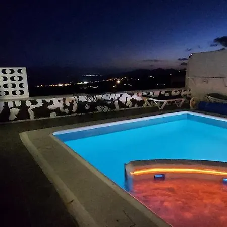 Aloelux !! - Private With Pool , Jacuzzi, Cinema, Massage ,wonderful View, Art Desing Holiday home Tias